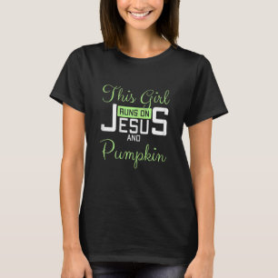 Camiseta As Mulheres Esta Garota Funciona Com Jesus E Pumpk