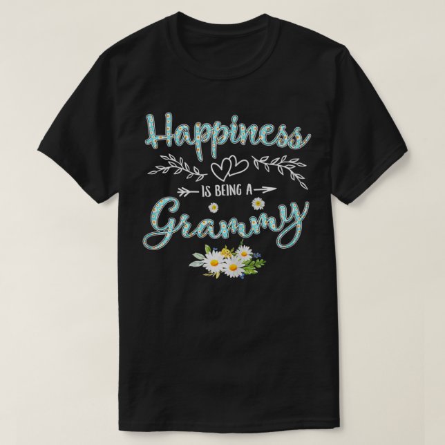Camiseta As Mulheres Felicidade É Ser Um Flo De Margarida D (Frente do Design)