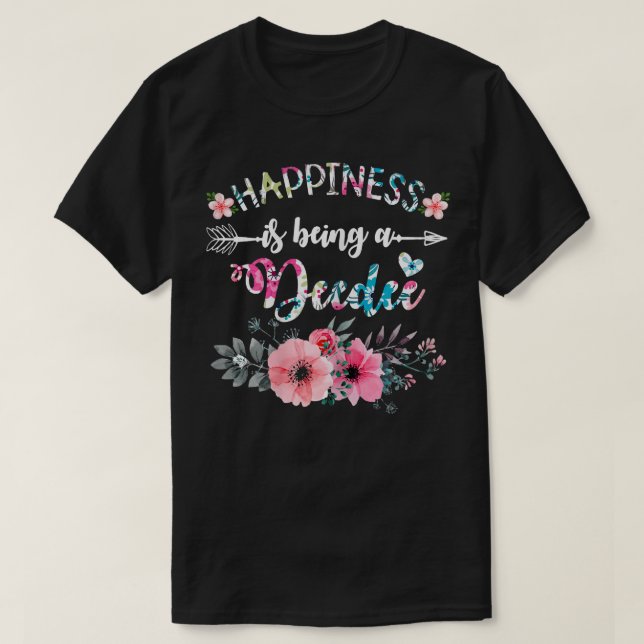 Camiseta As mulheres felicidade é ser uma mãe deitada (Frente do Design)
