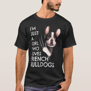 Camiseta As Mulheres Francesas Apenas Uma Menina Que Ama O
