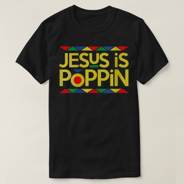 Camiseta As mulheres Jesus é Poppin VNeck (Frente do Design)