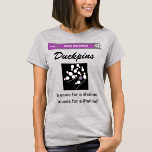 Camiseta As mulheres jogam pinos com caixotes