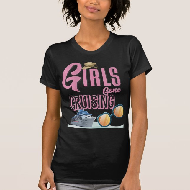 Camiseta As Mulheres Jute Hat Raparigas Foram Cruzando (Frente)