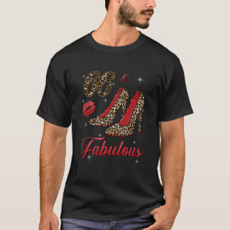 Camiseta As mulheres leopardo de salto alto 66 e um fabulos