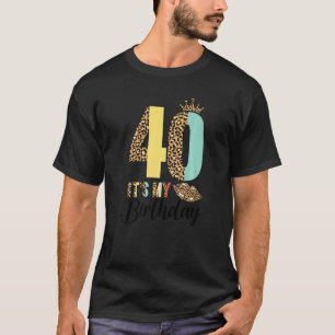 Camiseta As Mulheres Leopardo Q4ag aniversário de 40 anos 4