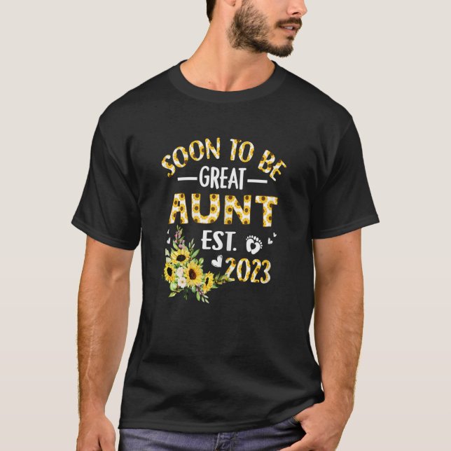 Camiseta As Mulheres Logo Serão Tia 2023 Girassol Nova Tia  (Frente)