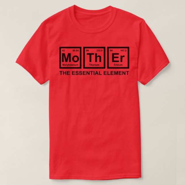 Camiseta As Mulheres Mãe O Elemento Essencial Mãe Ficha (Frente do Design)