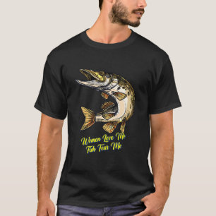 Camiseta As Mulheres Me Ama Peixe Me Teme Dizendo Piada Sar