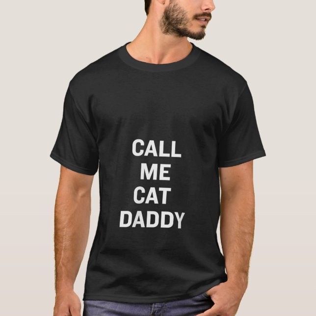 Camiseta As Mulheres Me Chamam De Pescoço De Pai De Gato (Frente)
