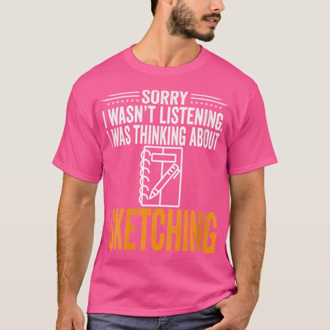 Camiseta As Mulheres Me Desculpam Por Não Estar Ouvindo Eu  (Frente)