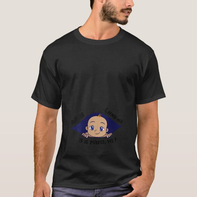 Camiseta As Mulheres Me Desculpem É Março Mas A Gravidez E  (Frente)