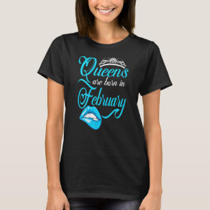 Camiseta As Mulheres Meninas Cutes São Nasceres Em Fevereir