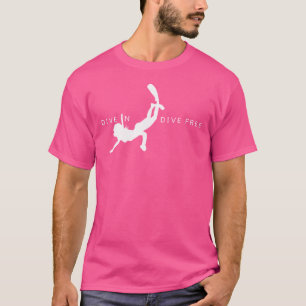 Camiseta As Mulheres Mergulham No Dive Livre Uma Respira O