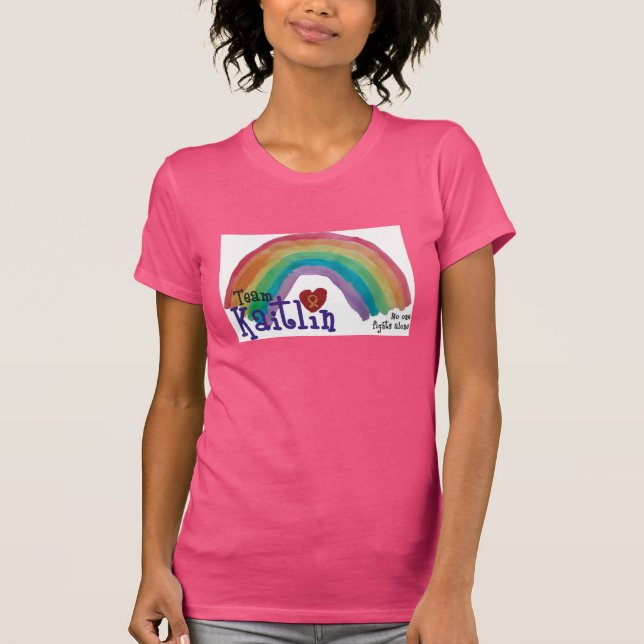 Camiseta As mulheres multam o jérsei da malha T Kaitlin (Frente)