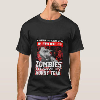 Camiseta As Mulheres Na Frente Dos Zumbis Para Salvar O Meu