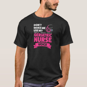 Camiseta As mulheres não me fazem usar a voz da enfermeira