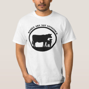 Camiseta As mulheres não são rebanhos animais