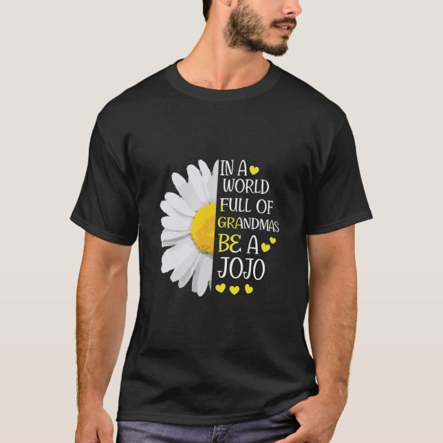 Camiseta As Mulheres Num Cheio Mundial De Avós Sejam Jojo D (Frente)