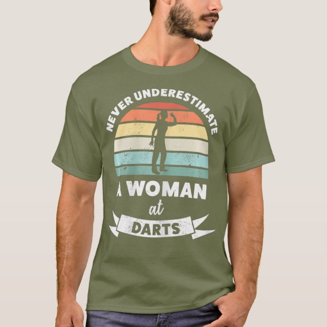 Camiseta As mulheres nunca subestimam a mulher no presente  (Frente)