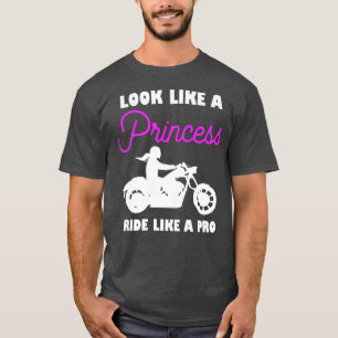 Camiseta As mulheres parecem uma princesa como uma profissi