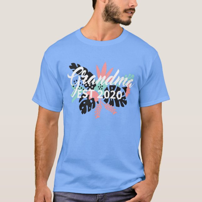 Camiseta as mulheres promovidas à vovó est. 2020 t-shirt ag (Frente)