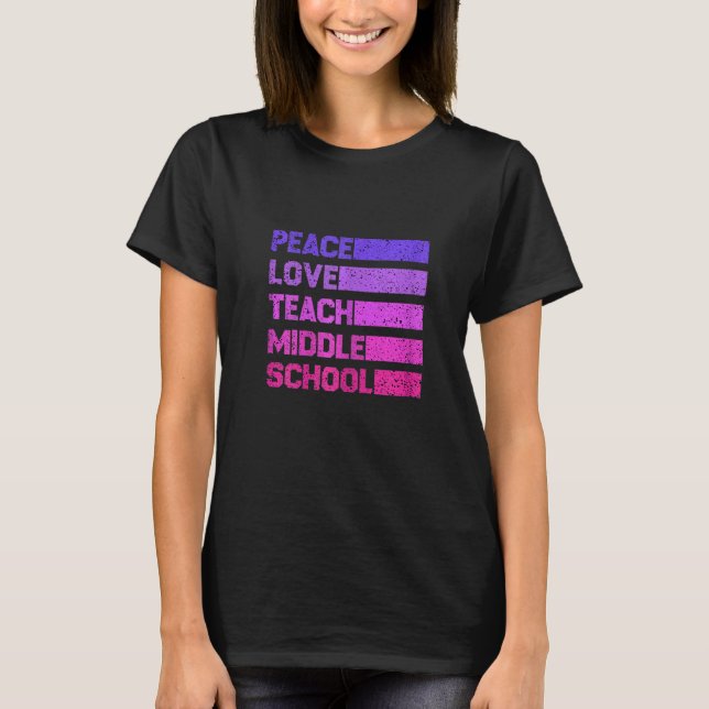 Camiseta As mulheres que amam a paz ensinam o regresso da e (Frente)