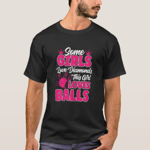 Camiseta As mulheres que essa garota ama bolas Boliche miúd