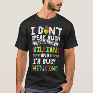 Camiseta As Mulheres Que Eu Não Falo Muito Autismo A Consci