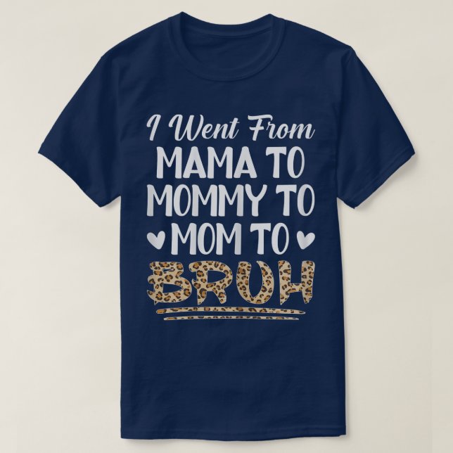 Camiseta As mulheres que fui de mãe para Mamãe para mãe par (Frente do Design)