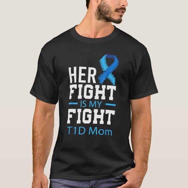 Camiseta As mulheres que lutam é a minha luta contra o T1d, (Frente)