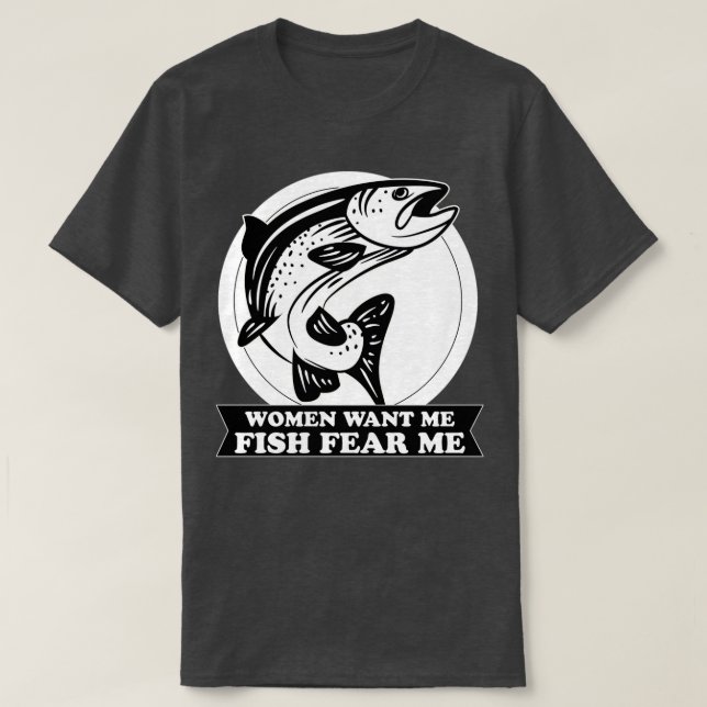 CAMISETA AS MULHERES QUEREM QUE EU PEIXE ME MEDE (Frente do Design)