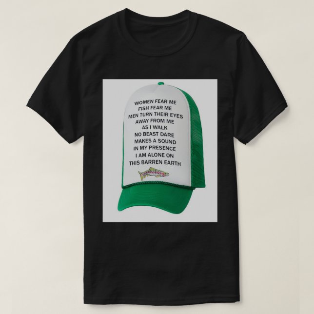 Camiseta As Mulheres Querem Que Eu Peixe Me Tema Pescar Eng (Frente do Design)