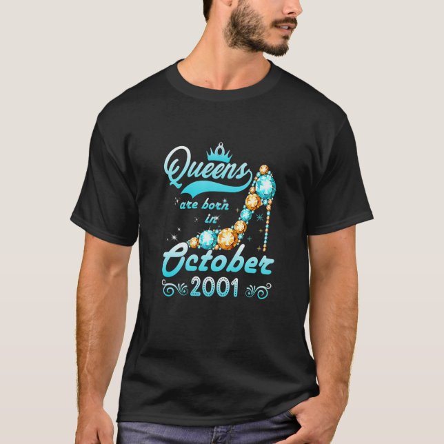 Camiseta As Mulheres Rainhas 20 de Aniversário Gifões De Pr (Frente)