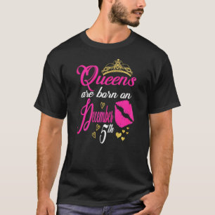 Camiseta As Mulheres Rainhas São Nasceres No 5 Sagitário De