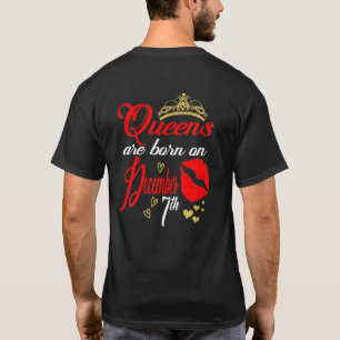 Camiseta As Mulheres Rainhas São Nasceres No 7 Sagitário De