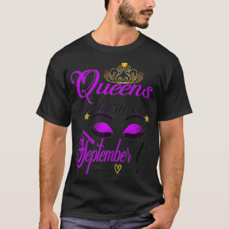 Camiseta As mulheres rainhas são Nasceres no dia 4 de setem