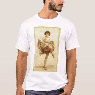Camiseta As mulheres retros do vintage francesas
