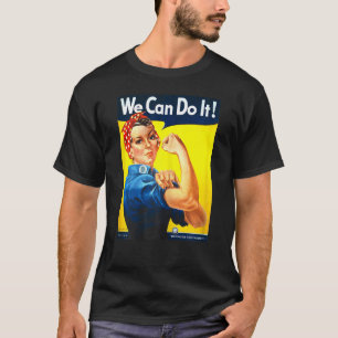 Camiseta As Mulheres Rosie, O Ribeirão, Podemos! Mulher: Mu