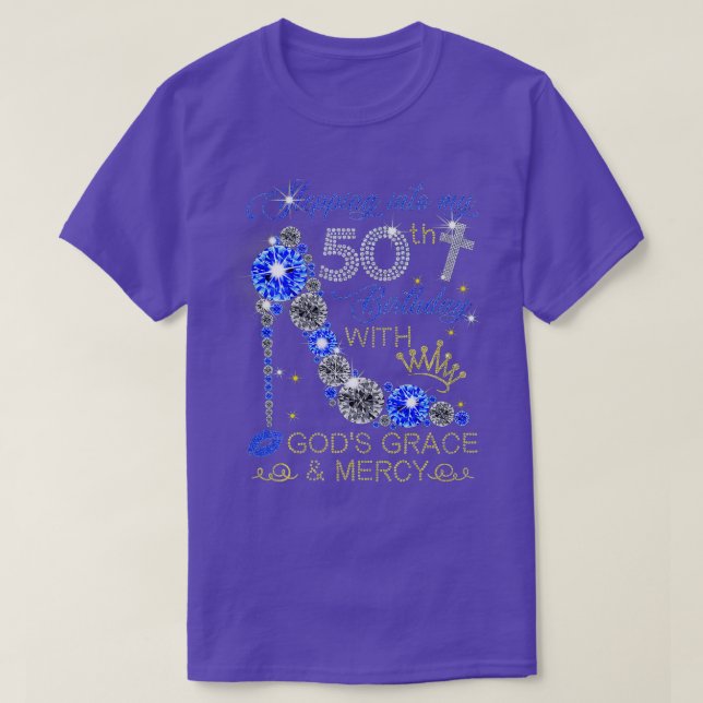 Camiseta As Mulheres Saltam A 50ª Esquadra De Aniversário P (Frente do Design)