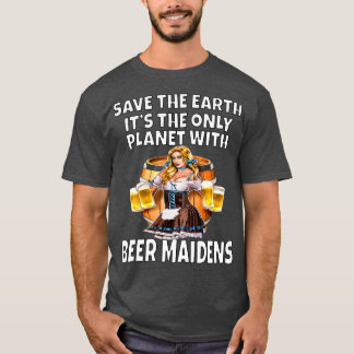 Camiseta As mulheres salvam a Terra. É o único planeta que