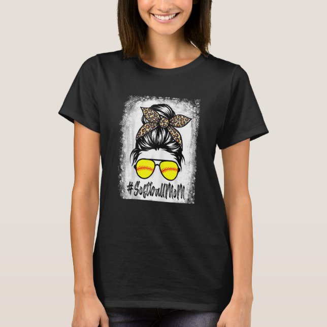 Camiseta As Mulheres Sangraram A Vida Da Mãe Com O Leopardo (Frente)