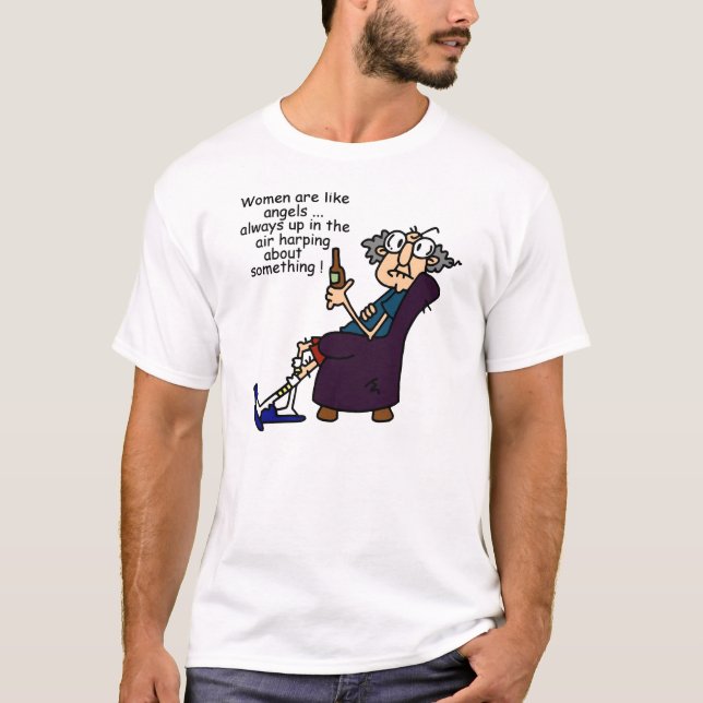 Camiseta As Mulheres São Como Anjos (Frente)