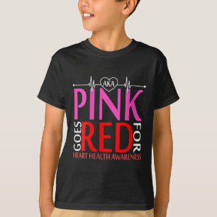 Camiseta As Mulheres São Rosa E São Vermelhas Para Os Aware