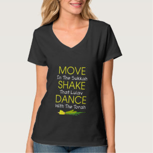 Camiseta As Mulheres Se Mudam Para O Sukkah Agita Que Lulav