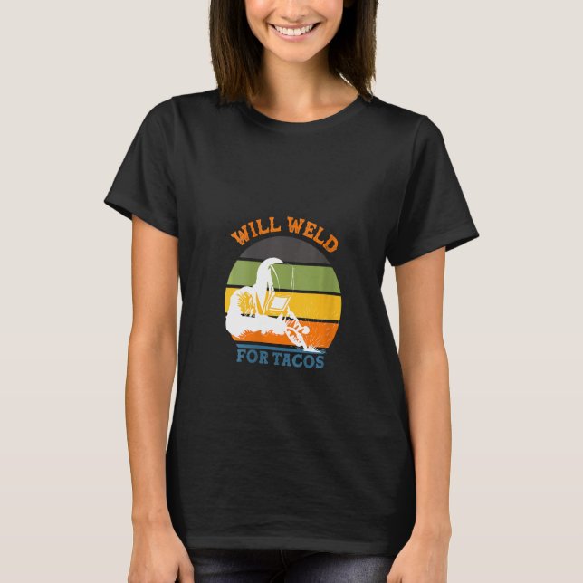 Camiseta As Mulheres Serão Vedadas Por Tacos Welder Retro F (Frente)