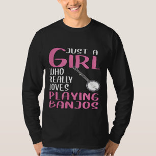 Camiseta As Mulheres Só Adoram Brincar Com Banjos