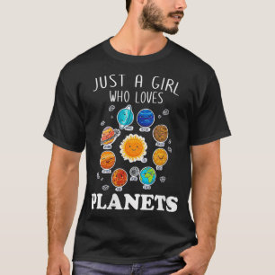 Camiseta As Mulheres Só Adoram O Sistema Solar Dos Planetas