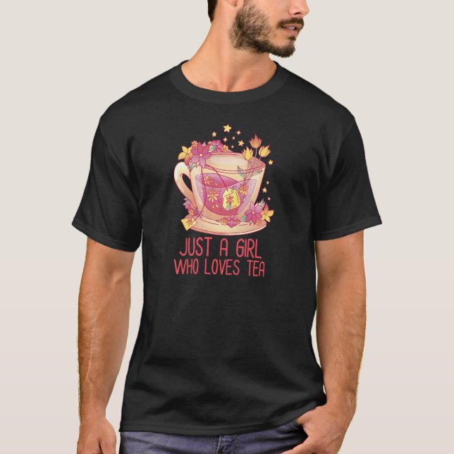 Camiseta As Mulheres Só Adoram Tea Tea Tea Drinker Tea (Frente)