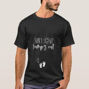 Camiseta As Mulheres Surgem Bumps Fora Do Tanque De Gravide