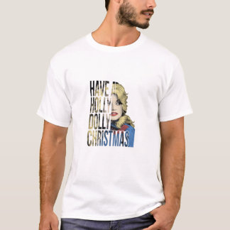 Camiseta As Mulheres Têm Um Gráfico Dolly De Natal Holly Do